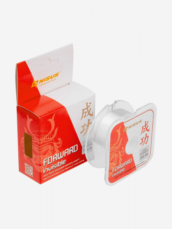 Леска для рыбалки Nisus FORWARD Invisible Nylon 0,309мм, 100м, 7,55кг, прозрачный