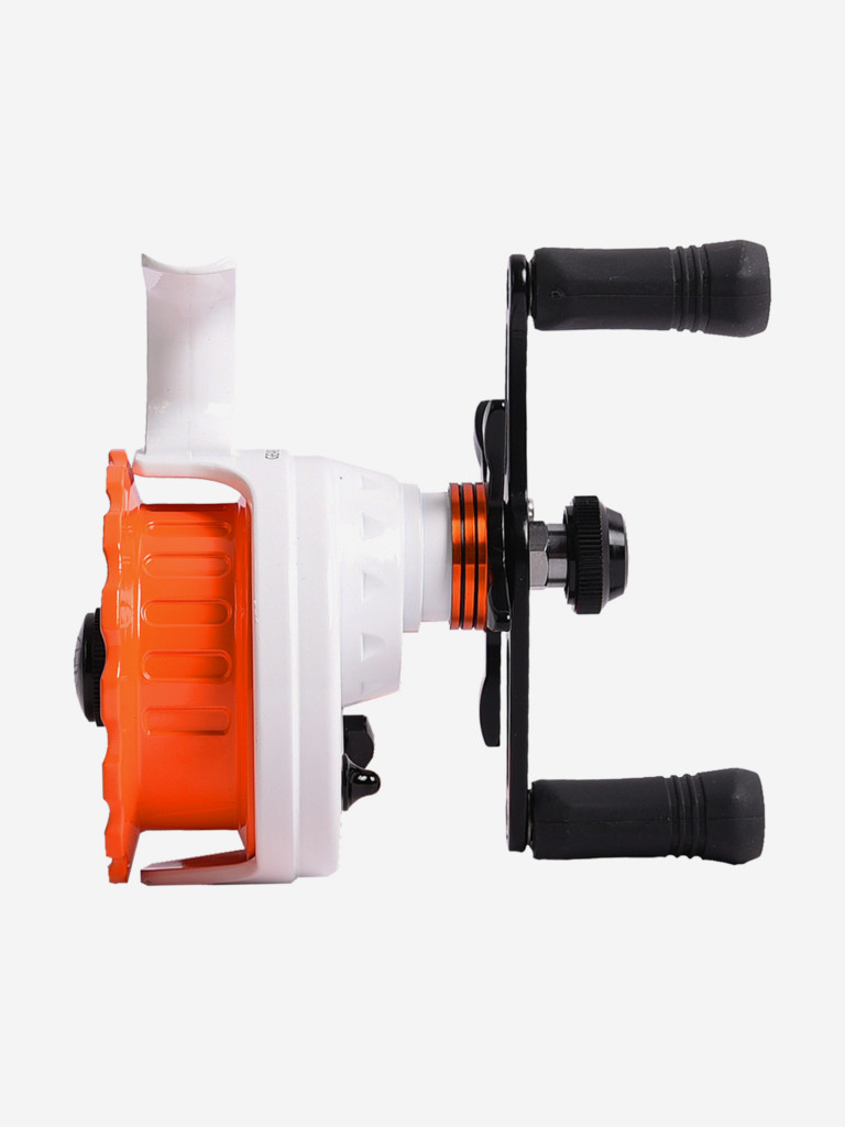 Катушка инерционная (зимняя) Black Side ICE ZEAL (4+1 подш.), оранжевая, для зимней рыбалки под удочку и спиннинг на судака, окуня и другую рыбу