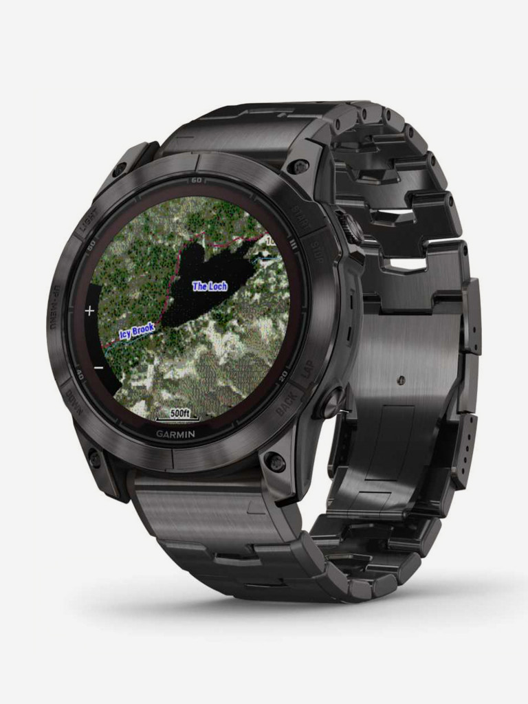 Спортивные часы Garmin Fenix 7X Pro Saph Sol Crbn Gry Ti w/Crbn Gry Mtl Bnd (010-02778-30G)