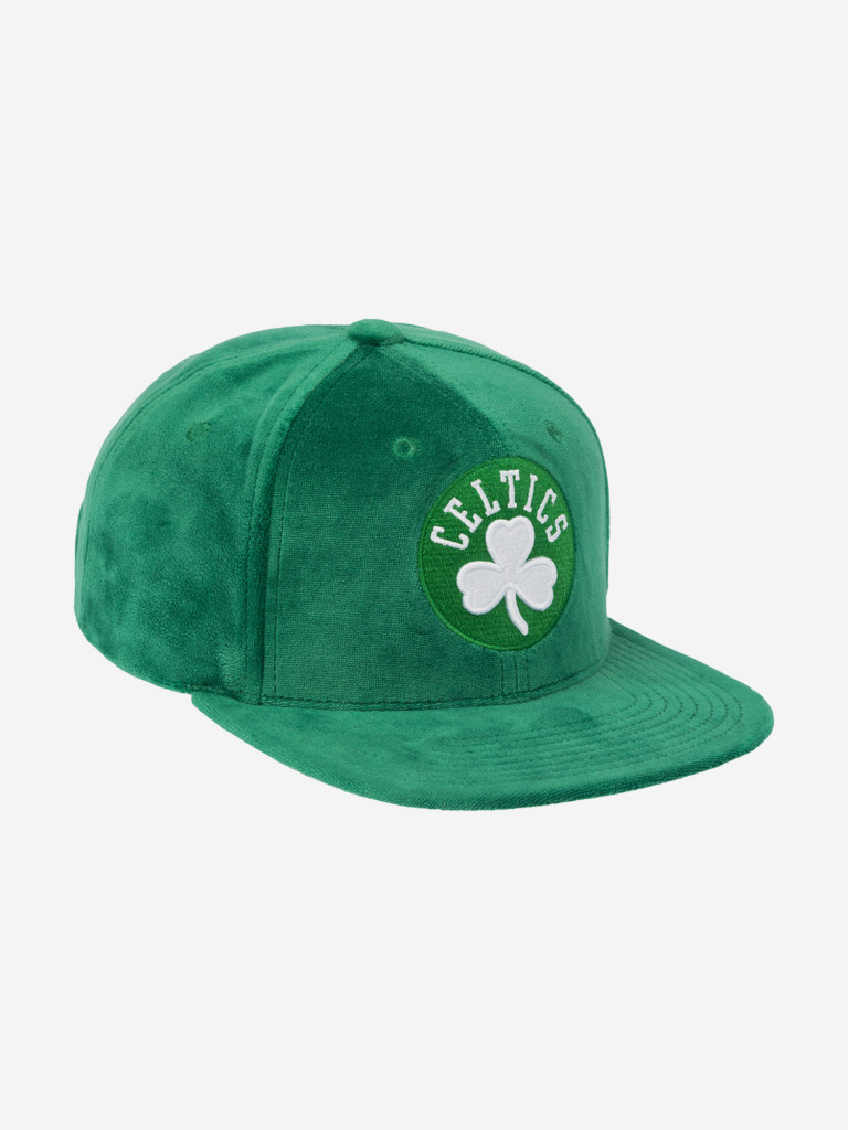 Бейсболка с прямым козырьком MITCHELL NESS HS10475-BCEGREN Boston Celtics NBA (зеленый)