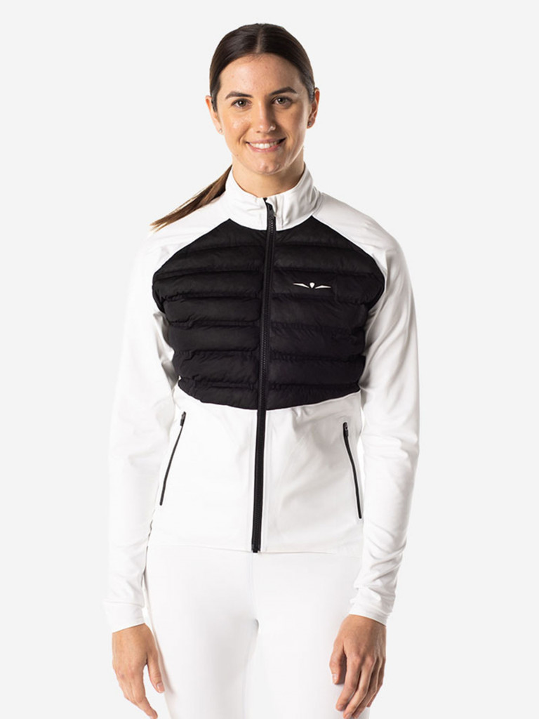 Лонгслив с пуховой вставкой женский UGLOW, белый