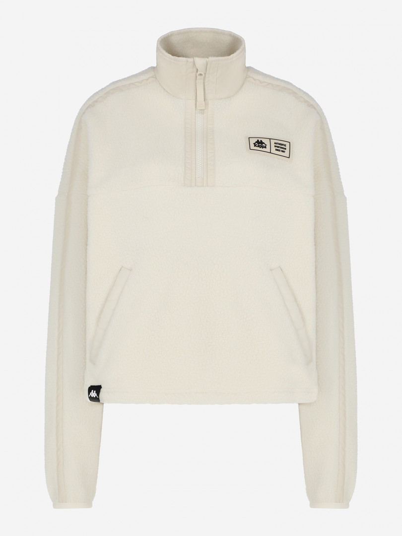 Джемпер флисовый женский оверсайз Kappa Бежевый 3999₽