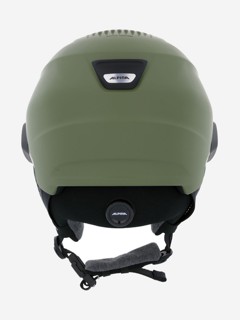 Горнолыжный шлем с визором Alpina Alto Q-Lite Olive Matt