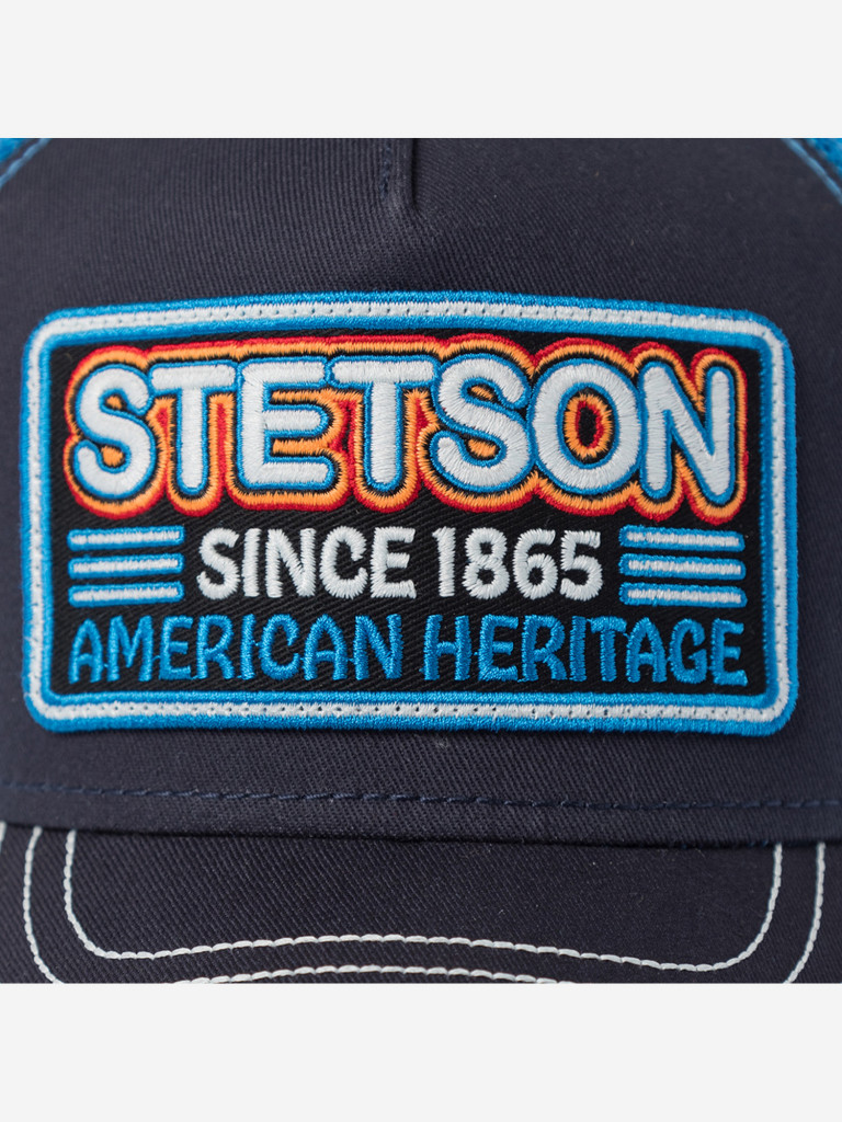 Бейсболка с сеточкой STETSON 7761182K TRUCKER CAP GLOW IN THE DARK (синий)