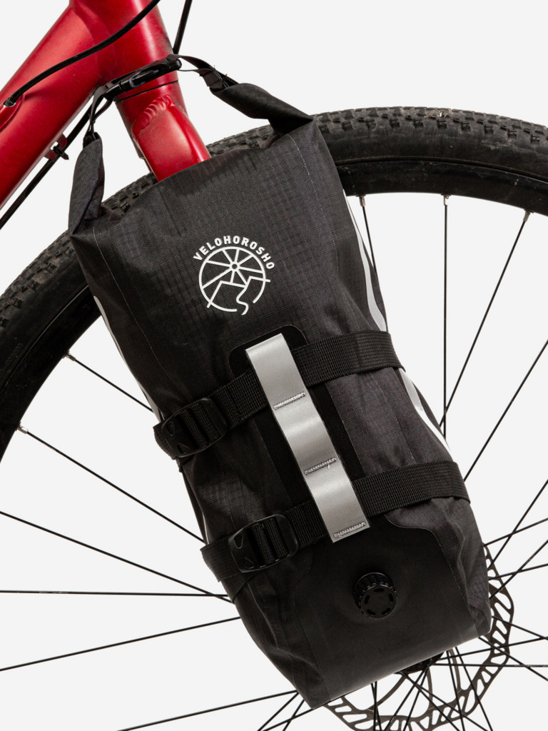 Гермосумка на вилку VELOHOROSHO Nylon, 6 литров, черный