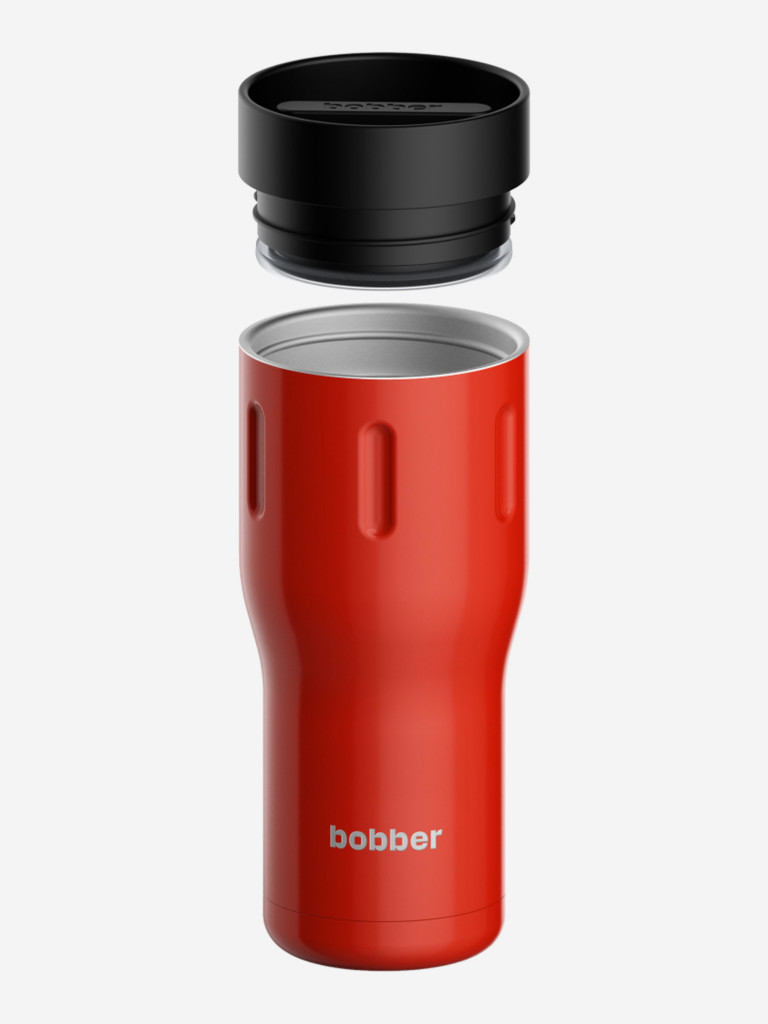 Термокружка вакуумная BOBBER Tumbler 500 мл, крышка 360, тепло до 8 часов, красный