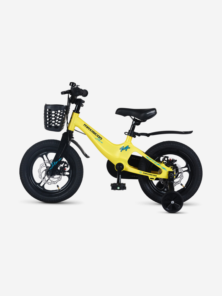 Велосипед детский Maxiscoo JAZZ PRO 14'', желтый матовый, 2026