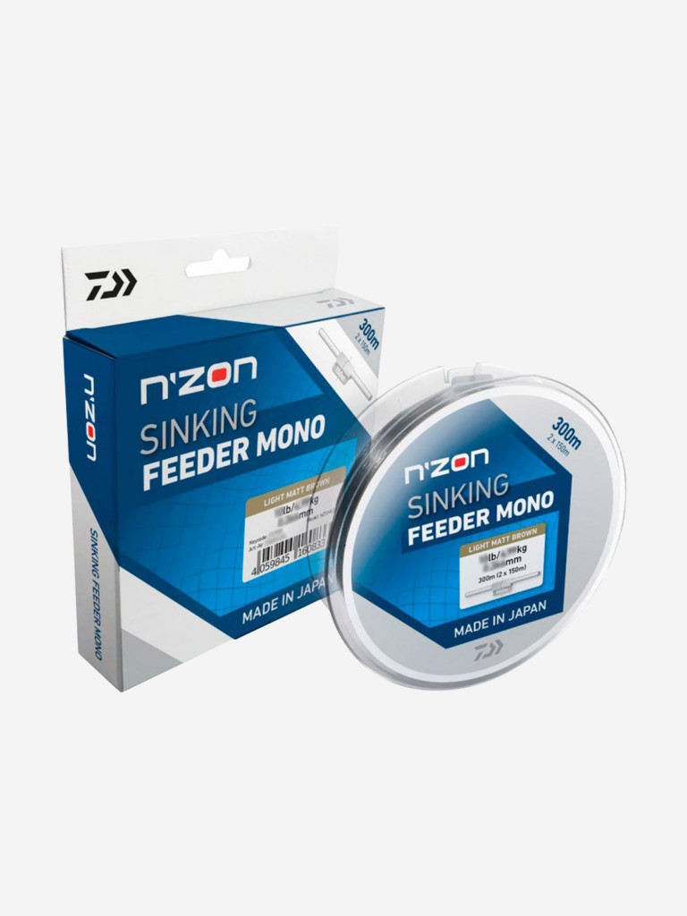 Леска флюорокарбон DAIWA N'ZON S. mono 300м 0,23мм brw