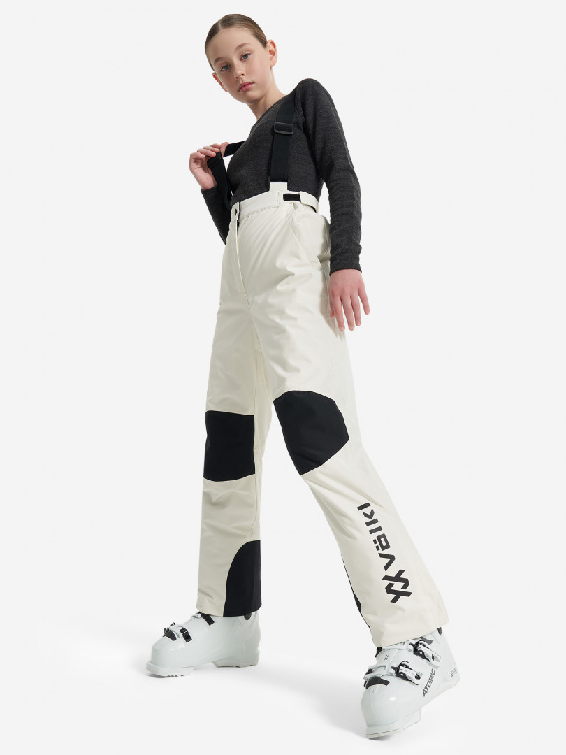 Брюки утепленные для девочек Volkl, Серый