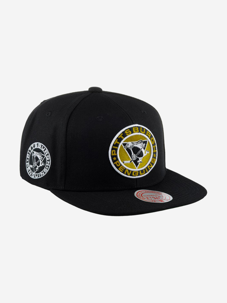 Бейсболка с прямым козырьком MITCHELL NESS 6HSSDX22015-PPEBLCK Pittsburgh Penguins NHL
