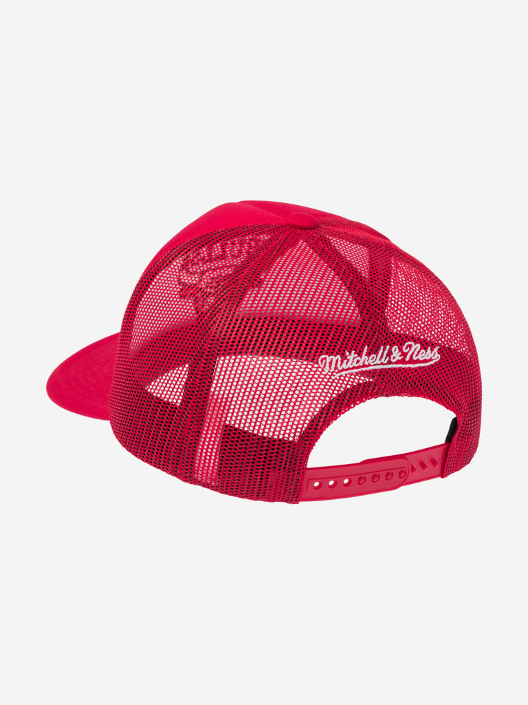 Бейсболка с сеточкой MITCHELL NESS HT8032-CBURED1 Chicago Bulls NBA (красный)