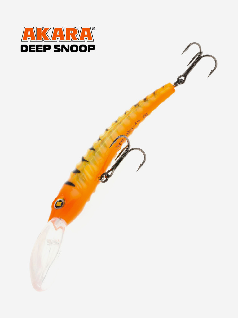 Воблер Akara Deep Snoop 120F минноу плавающий для троллинга на щуку, судака, сома 20гр A53