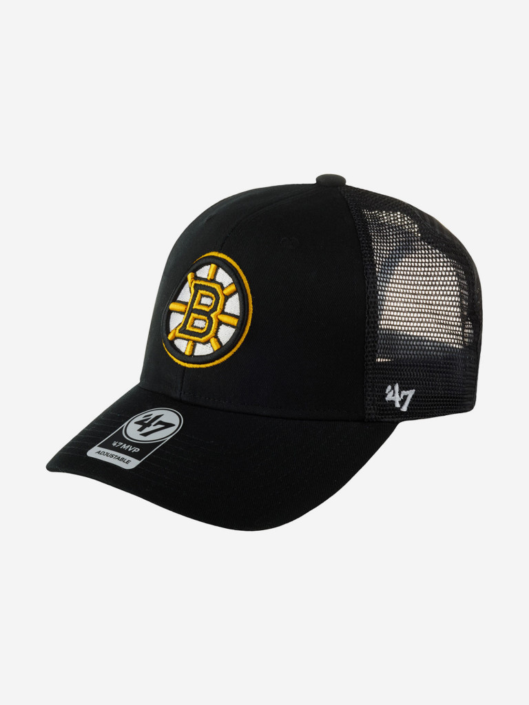 Бейсболка с сеточкой 47 BRAND H-BRANS01CTP-BKB Boston Bruins NHL (черный)