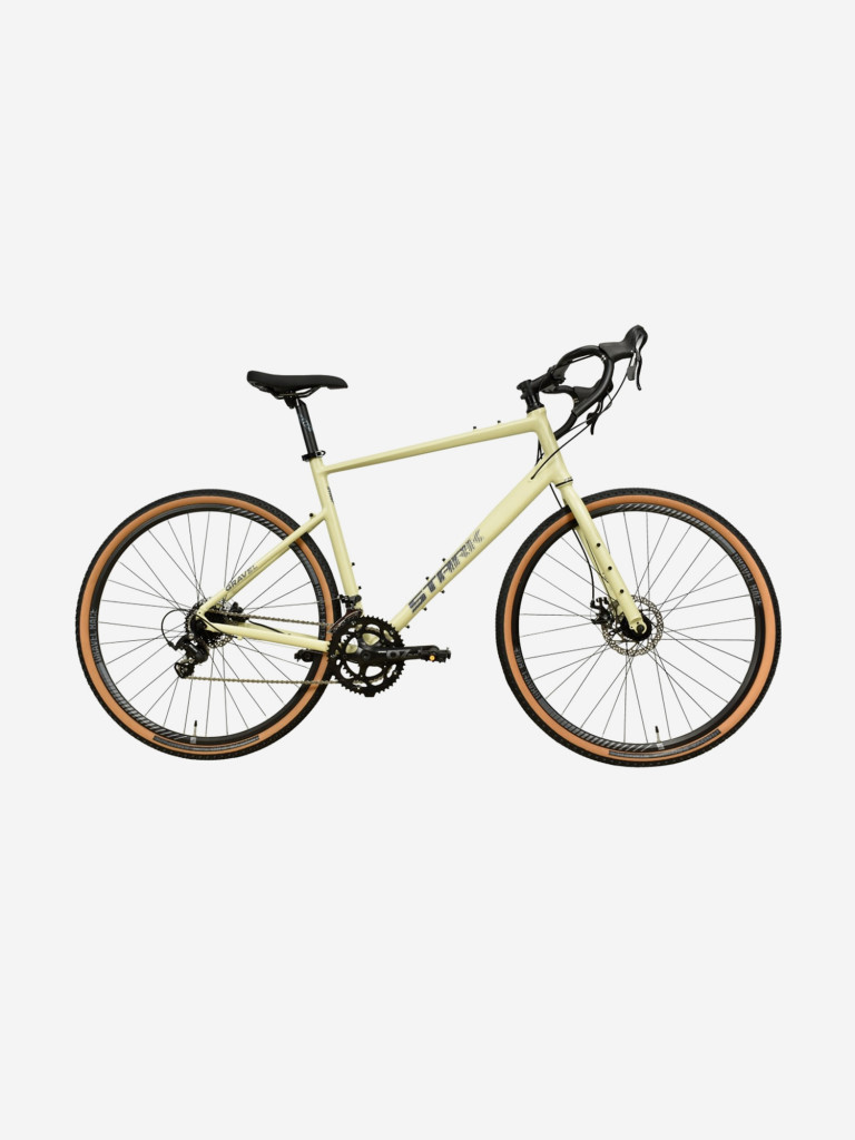 Велосипед Stark'25 Gravel 700.2 D палевый матовый/сине-серый M/56