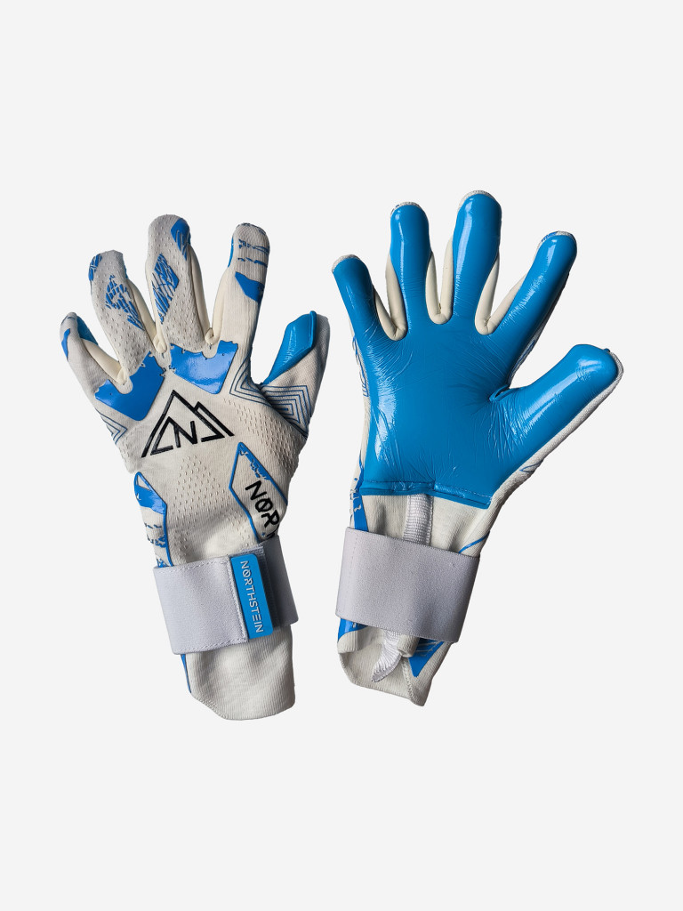 Вратарские перчатки Northstein Nivex Pro AL4, бело-синие