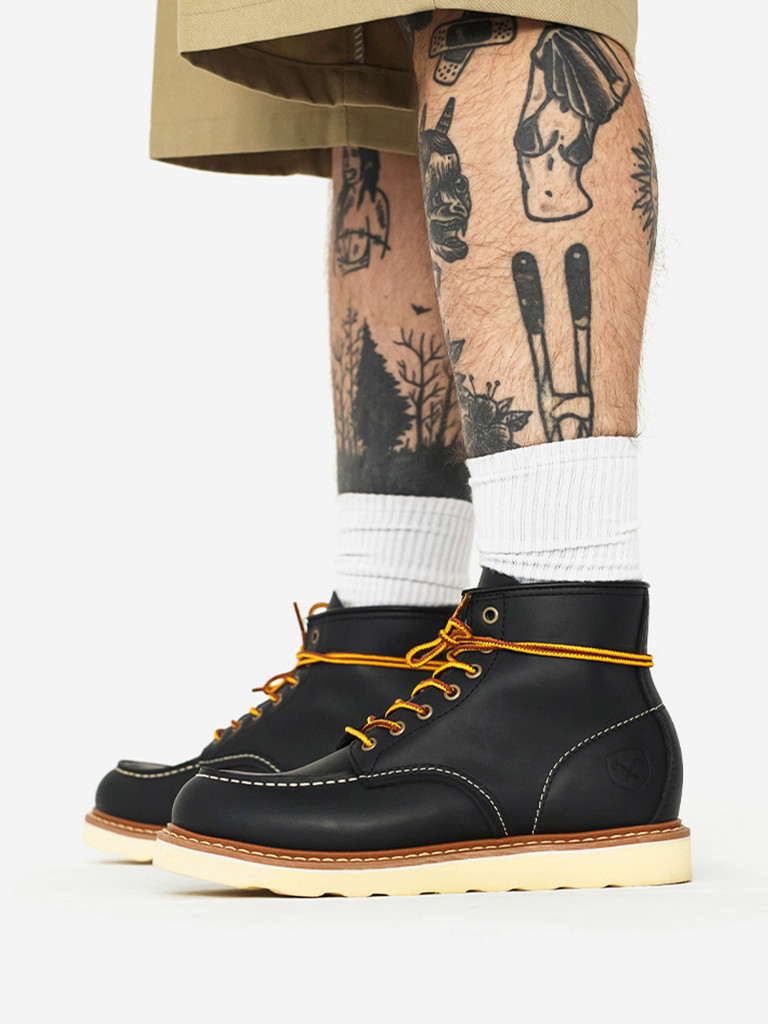 Ботинки муж. Harry Hatchet Lary Moc Toe black