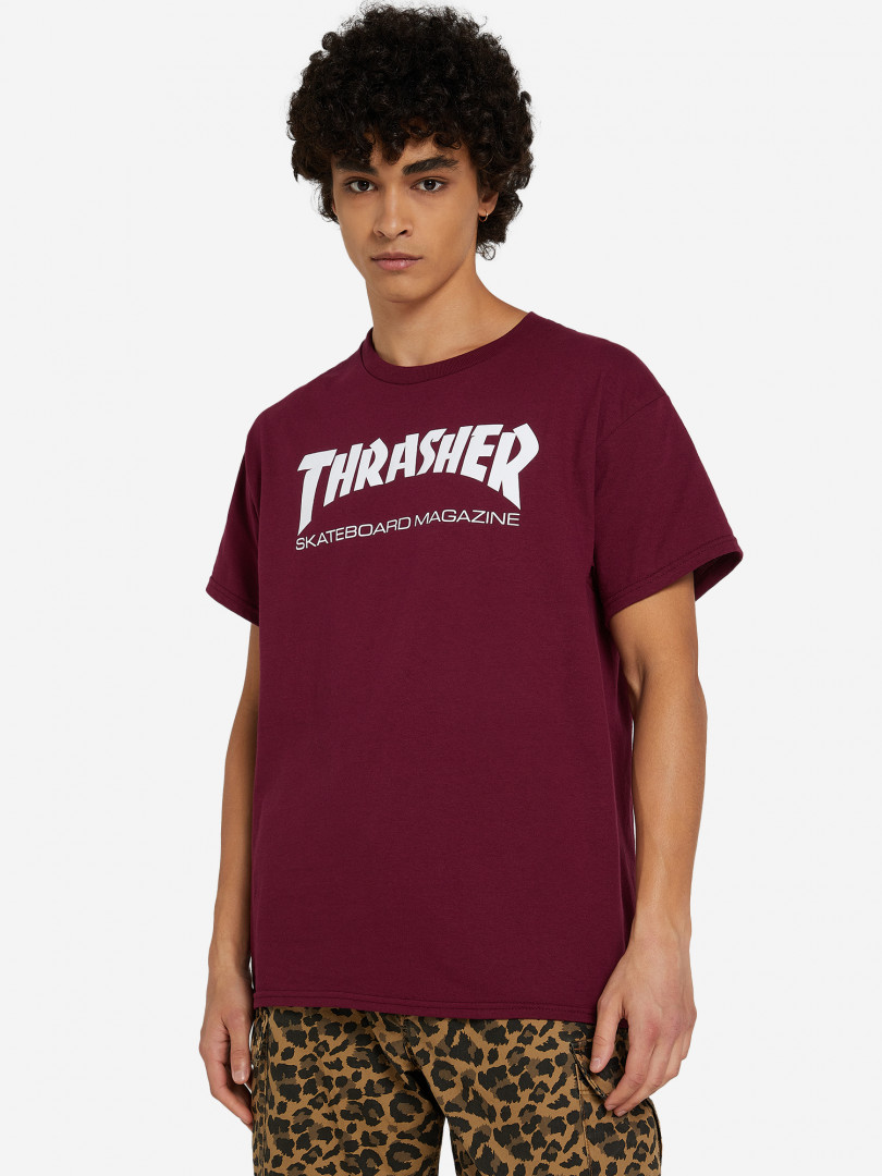 фото Футболка мужская thrasher skate mag, красный