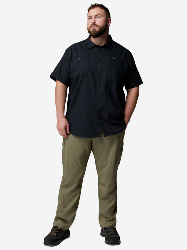 Рубашка с коротким рукавом мужская Columbia Silver Ridge Utility II SS, Plus Size