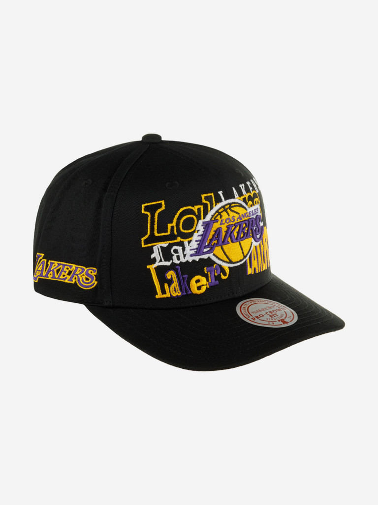 Бейсболка MITCHELL NESS HHSS6572-LALYYPPPBLCK Los Angeles Lakers NBA (черный)