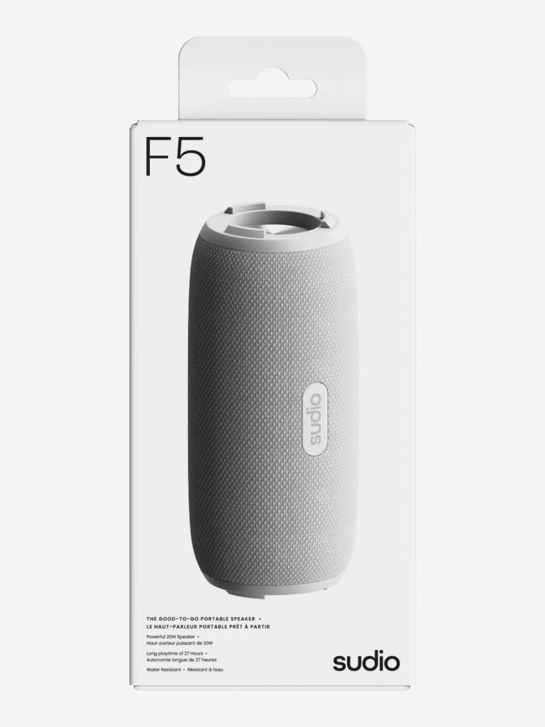 Беспроводная портативная колонка Sudio F5 Portable Bluetooth Speaker, цвет: белый