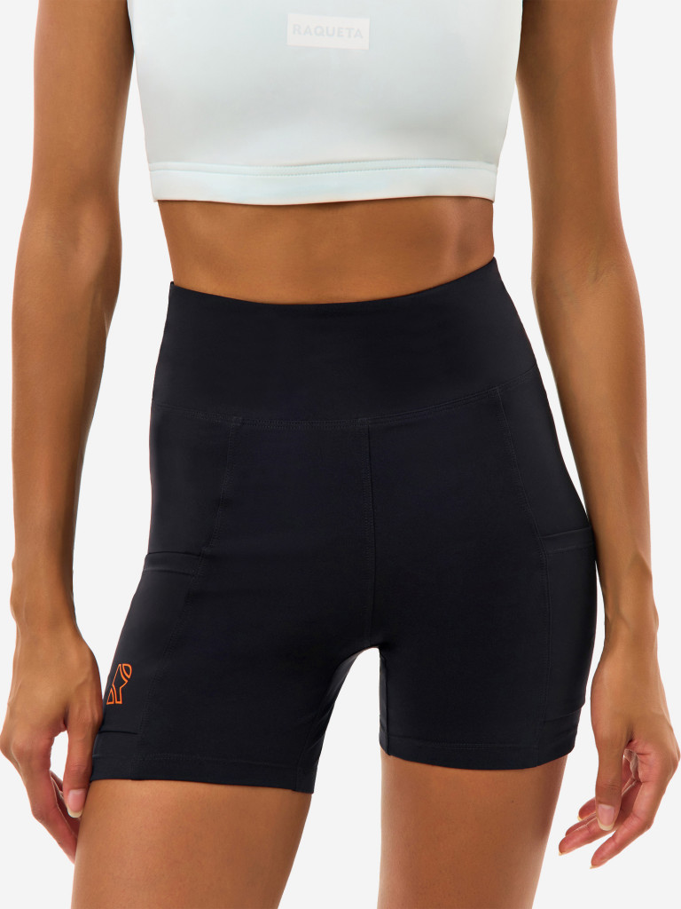 Велосипедки женские RAQUETA SPORT с карманами, Bright&Black