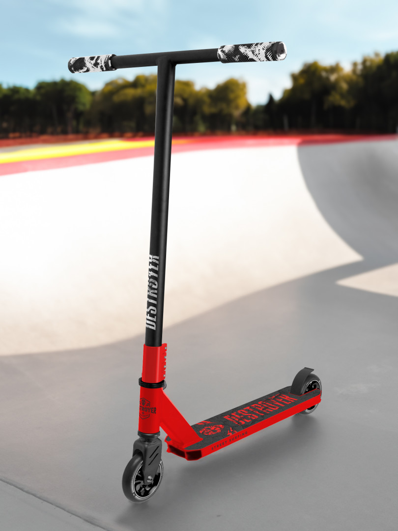 Самокат Street Surfing Destroyer, 100 мм, Черный