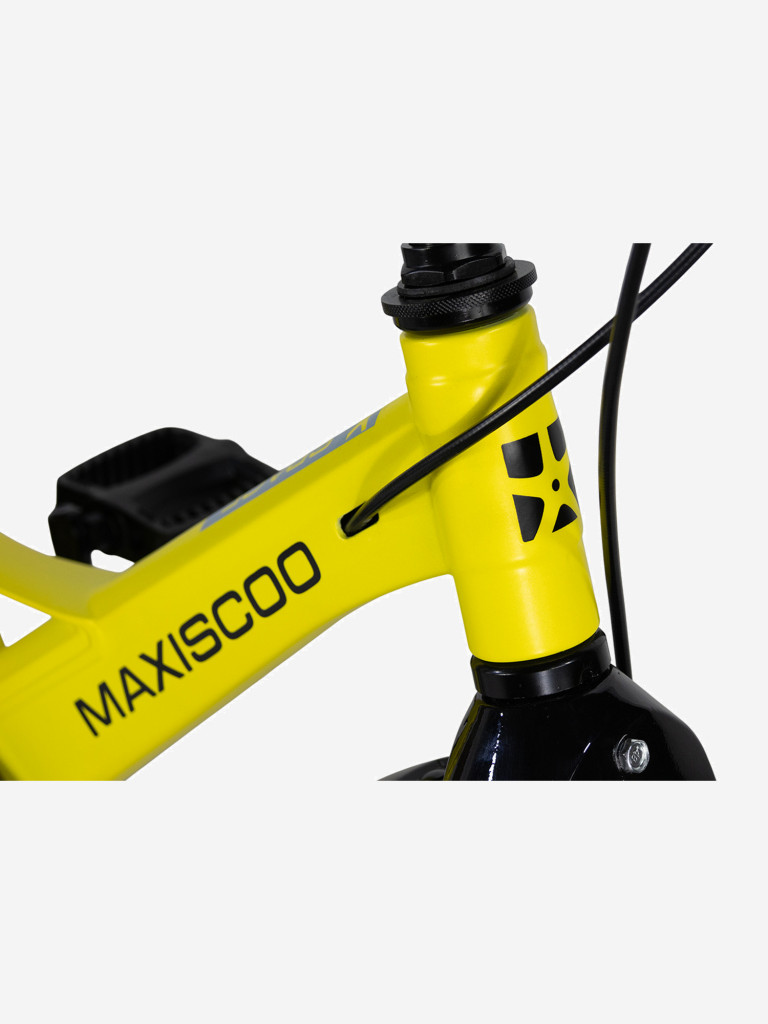 Велосипед детский Maxiscoo SPACE Deluxe Plus 14'' желтый матовый, 2026