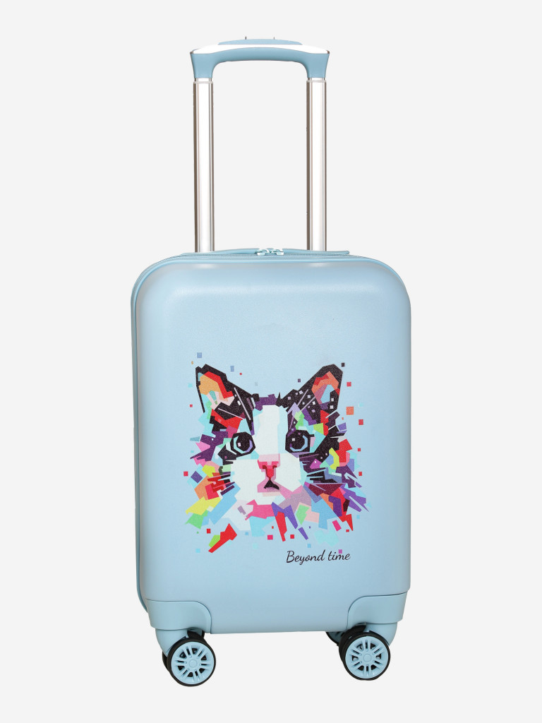 Чемодан детский BEYOND TIME R108 Котик в красках голубой