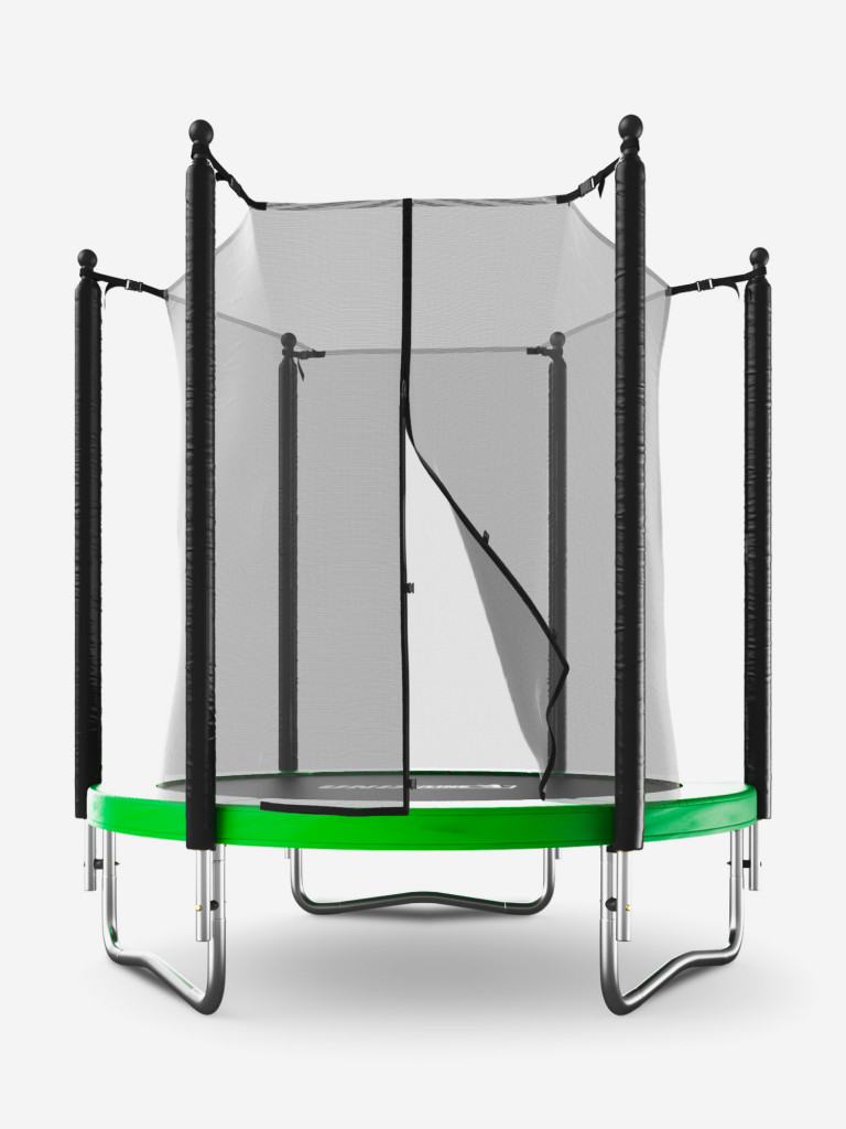 Батут каркасный UNIX Line Simple 6 ft Green с внутренней защитной сеткой, общий диаметр 183 см, до 100 кг
