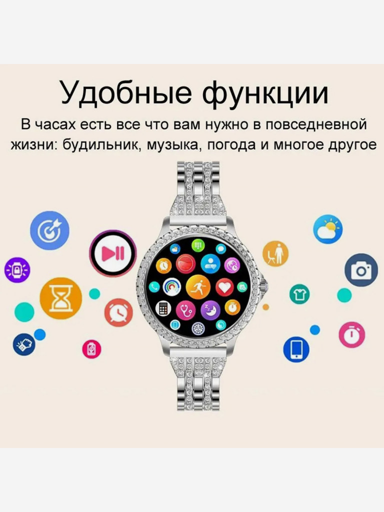 Умные часы CheckME Smart CMSI58SS с шагомером, таймером, уровенем кислорода в крови