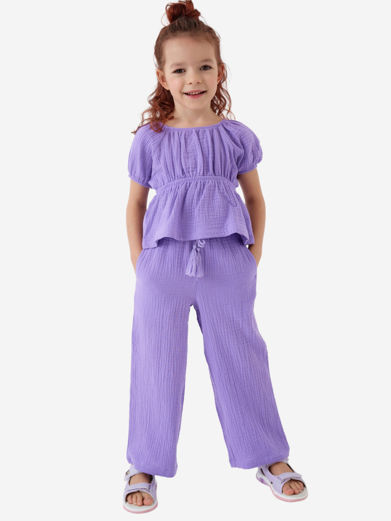 Комплект для девочек: блузка, брюки PlayToday