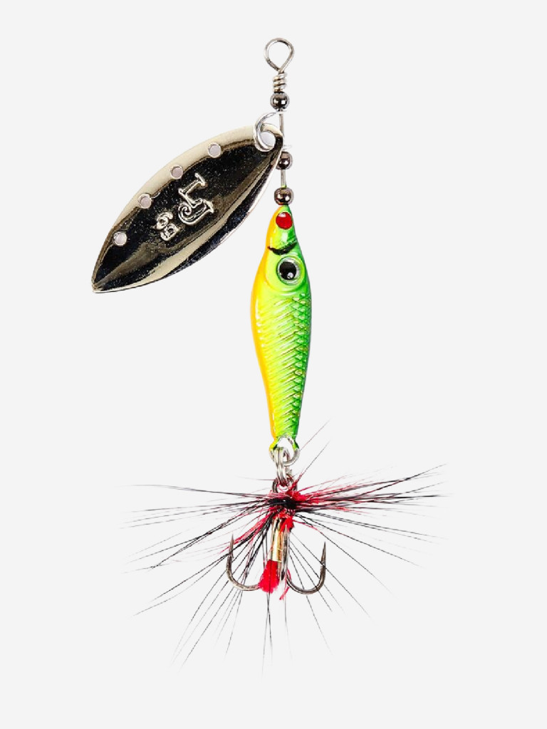 Блесна вращающаяся Lucky John TRIAN BLADE LONG, вертушка LJTBL9-008, вес 9 г