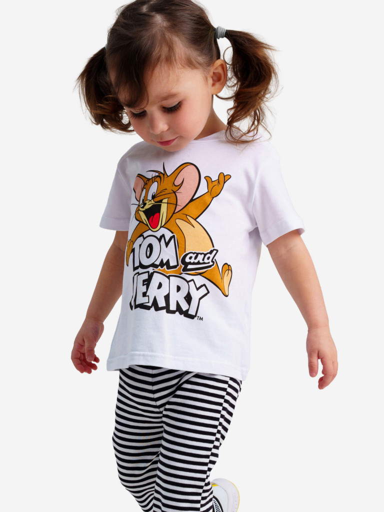 Комплект для девочек: футболка, легинсы PlayToday