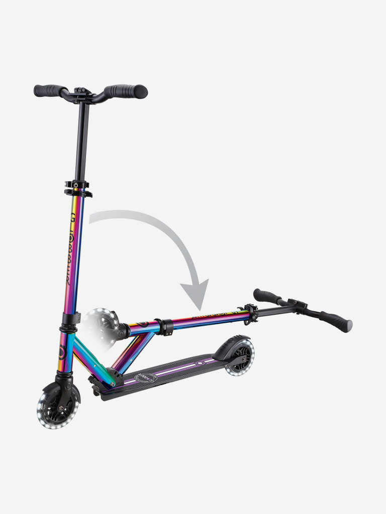 Самокат Globber FLOW ELEMENT LIGHTS NEOCHROME