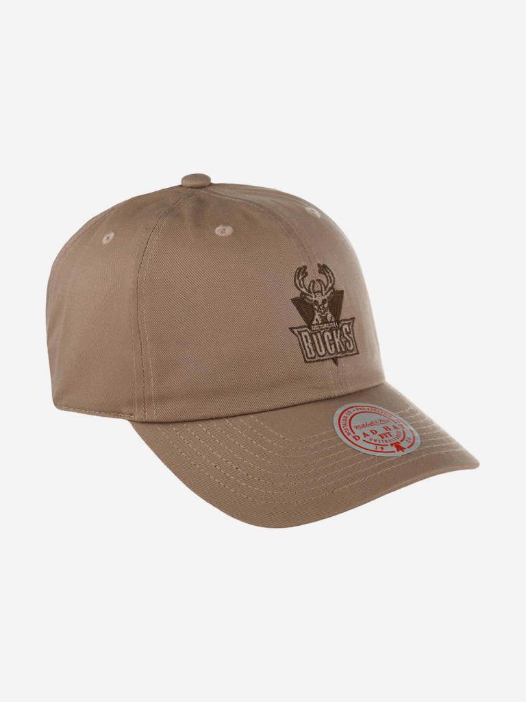 Бейсболка MITCHELL NESS HLUX5181-MBUYYPPPBROW Milwaukee Bucks NBA (коричневый)