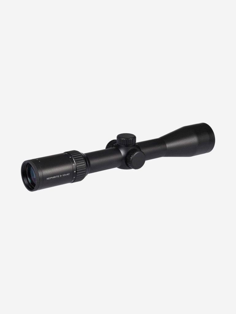Прицел Gaut Nephrite 3-12x42, сетка 74, подсветка красная, 30мм, поправки 1/4 МОА