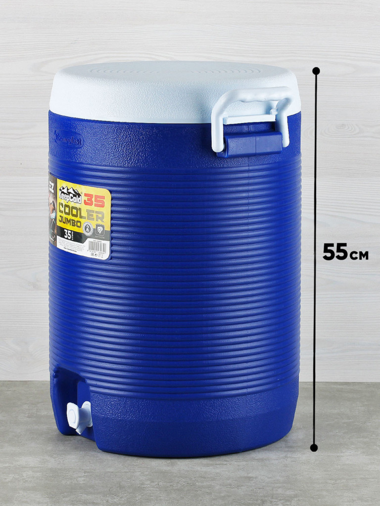 Термоконтейнер EZ COOLERS Keep cold cooler jumbo, 35 л, синий