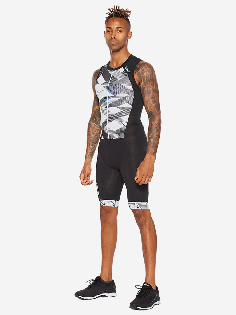 Мужской Компрессионный Костюм 2XU Compression Full Zip Trisuit