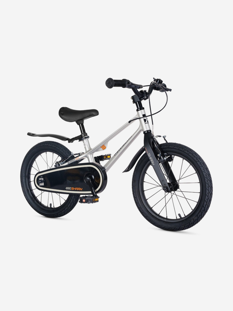Велосипед детский Maxiscoo, SHARK sport 16'', серый жемчуг, 2025