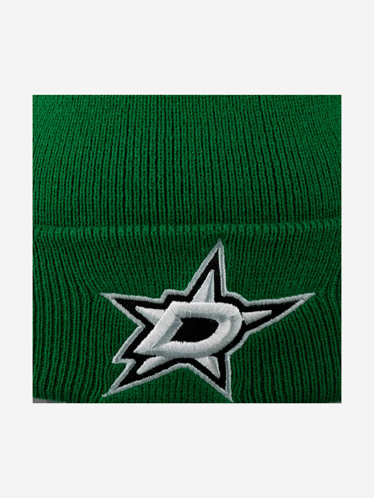 Шапка с отворотом MITCHELL NESS EU175-TEAMTALK-GRN Dallas Stars NHL (зеленый)