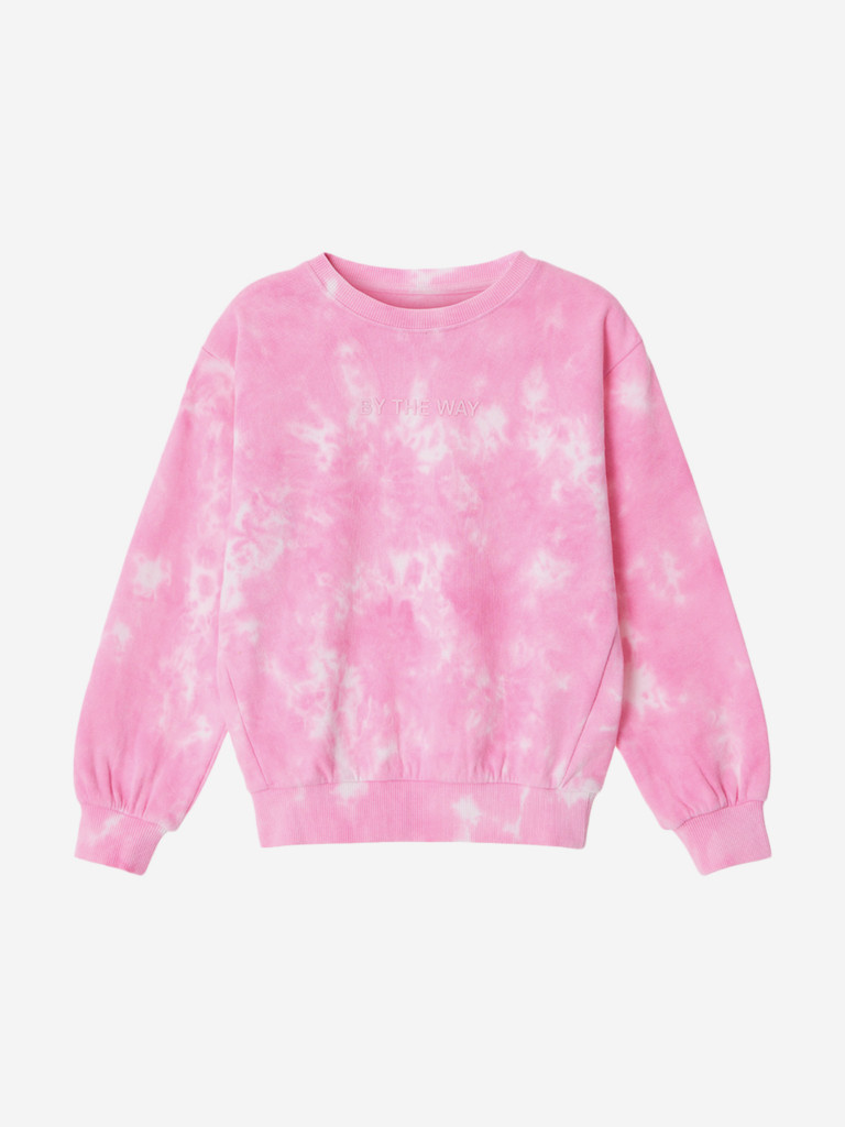 Свитшот с принтом tie dye для девочек TOTTI KIDS