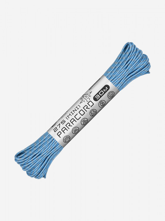 Паракорд 275 (мини) CORD nylon 30м RUS световозвращающий (carolina blue)