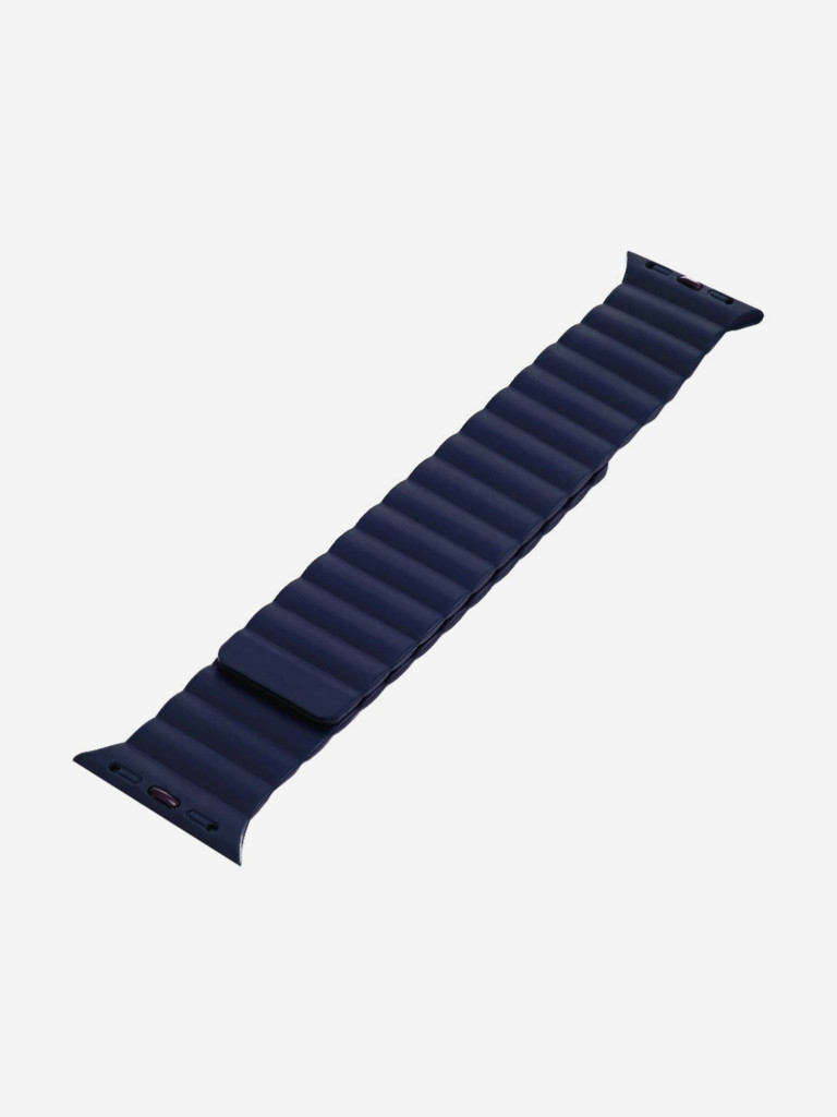 Ремешок для часов Apple Watch Ultra/49/45/44/SE/42 mm Mutural Оригинал, ультралегкий силиконовый на магните — midnight