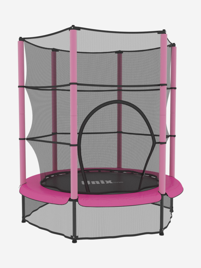 Батут UNIX Line Kids 4.6 ft Pink (140 cm)