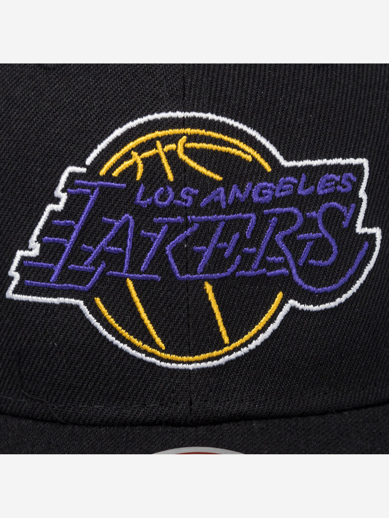 Бейсболка MITCHELL NESS HP9576-LALBLCK Los Angeles Lakers NBA (черный)