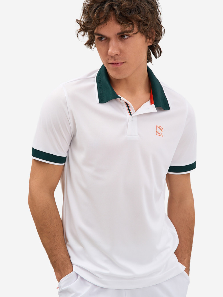 Поло мужское RAQUETA SPORT мужское Deporte, White