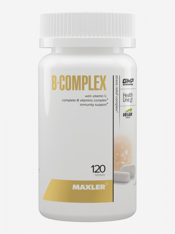 Комплекс витаминов группы В с витамином С Maxler B-Complex, 120 таблеток