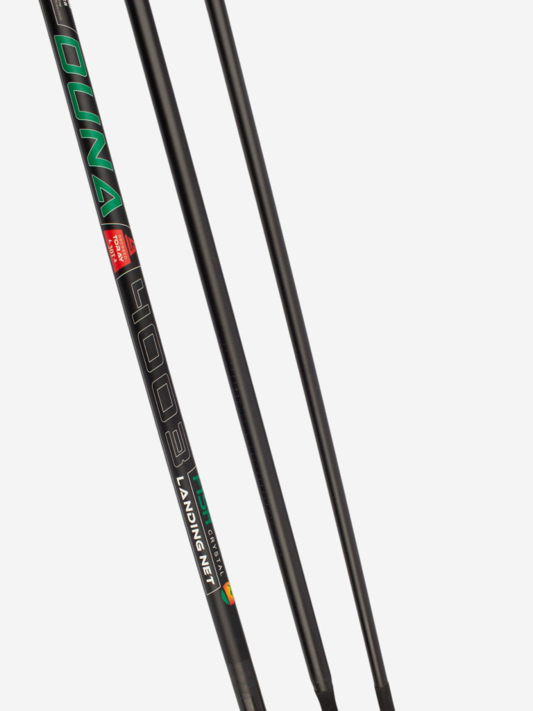 Ручка для подсачека Fish Crystal Duna Landing штекерная, карбон, спортивная 3 секции, 4.2 м