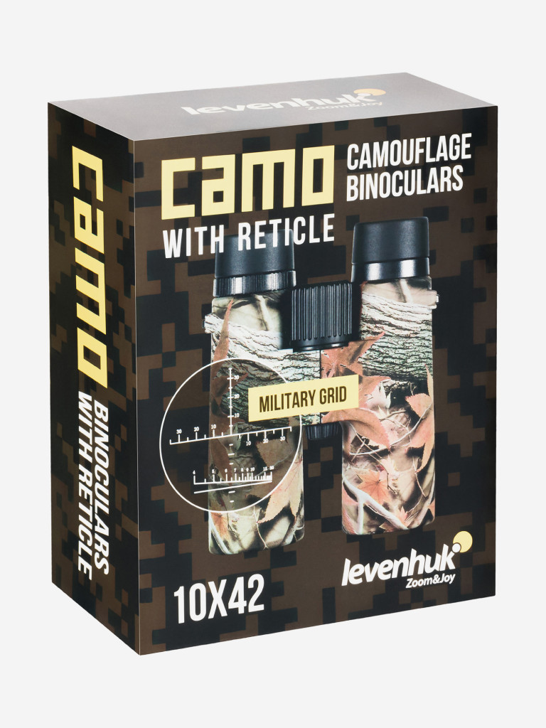 Бинокль Levenhuk Camo Rind 10x42 с сеткой