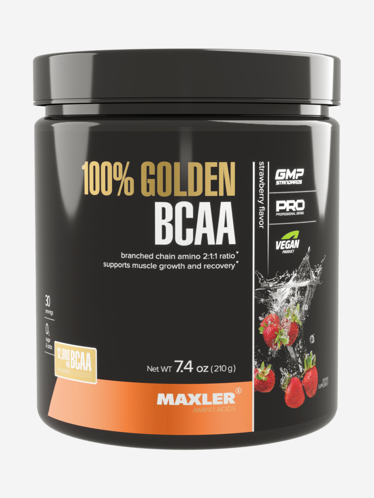 Аминокислоты Maxler 100% Golden BCAA (2:1:1) 210 гр. Клубника
